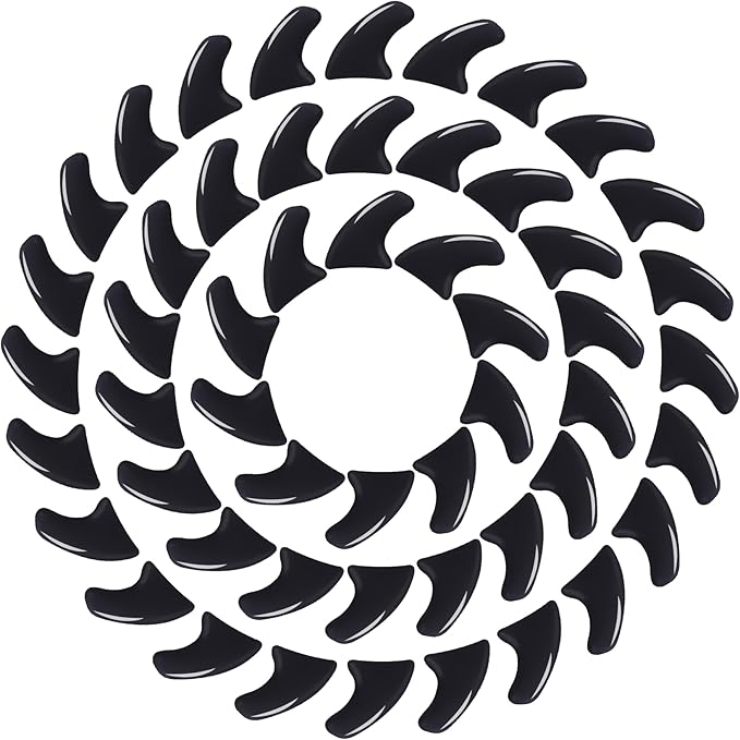 zetpo 100 pcs Cat Nail Caps | Cat Claw Covers | with Adhesives and Applicators (Black, XS)