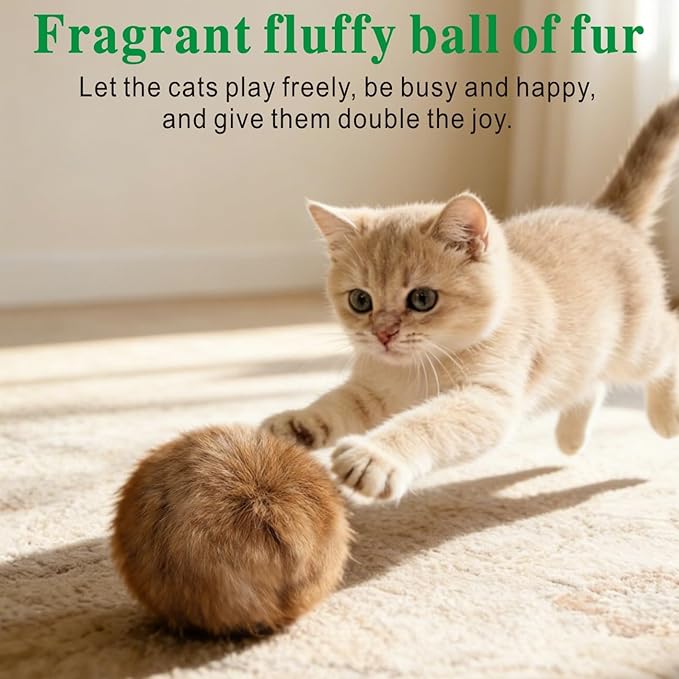 Catnip Cat Toys 5 Pack Interactive Chew Kitten Ball Cat Catnip Toys for Indoor Cats Exercise Cat nip Toy to Stimulate Play & Reduce Boredom