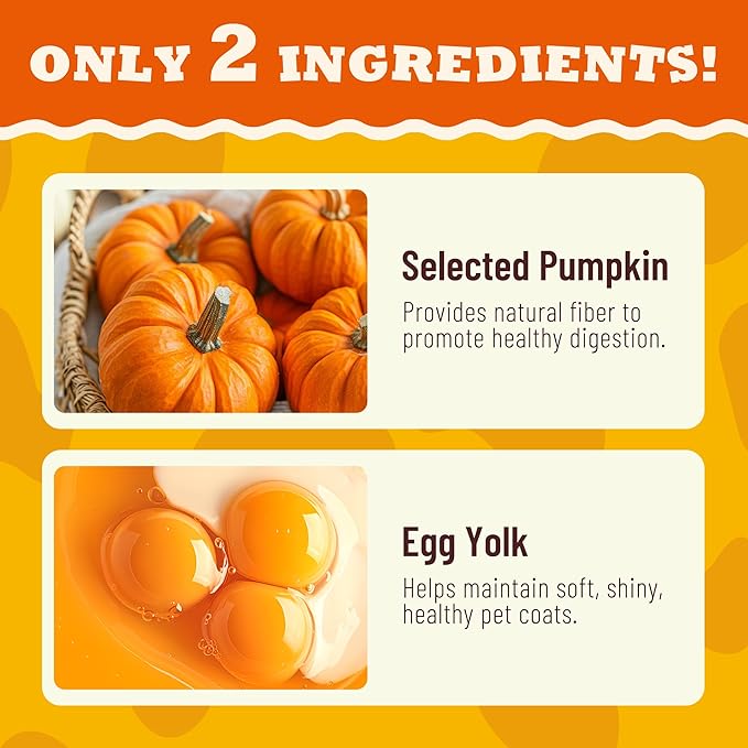 15.5oz Premium Pumpkin Puree for Cats & Dogs - Digestive Health,Sensitive Stomach for Soft Cat Treats - Natural Fiber Supplement for Dog Food Toppers,Kittens,Puppy Snacks