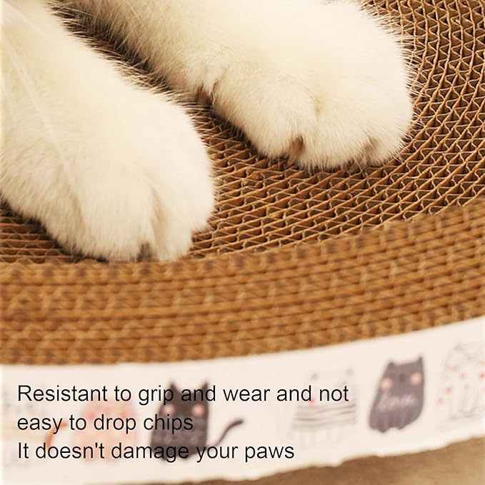 Naroote Cat Scratcher, Cat Couch Protector Cat Scratch Pad Scratch Corrugated Cardboard Cat Scratch Bed Lounge Cat Scratching Board for Indoor Cats Protecting Furniture Sofa