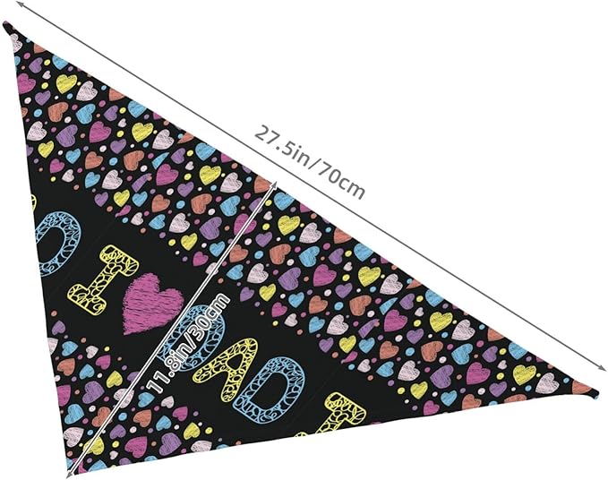 Happy Father's Day Dog Bandana Adjustable Reversible Triangle Dog Scarf Scarves Pet Bibs Costume Accessory Decor for Cats