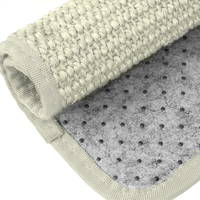 Natural Sisal Cat Scratching Pad Cat Scratch Furniture Protector Cat Scratcher Mat Sofa Bed Corner Protector Anti-Slip Cat Scratch Pads for Grinding Claws, Post Tree Ramp Cardboard Replacement