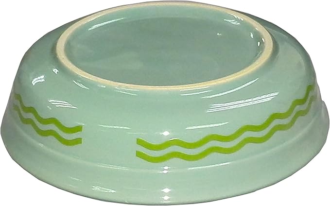 FixtureDisplays® 6x6x1.2" Ceramic Pet Bowl Highend Dog Cat Bowl Porcelain Dog Cat Feeder Puppy Bowl 12259-NF