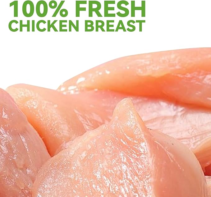 OPET Freeze Dried Cat & Dog Treats, Single Ingredient Chicken Bites for Cats & Dogs, High Protein Pet Training Treats (1.76 oz, Chicken)