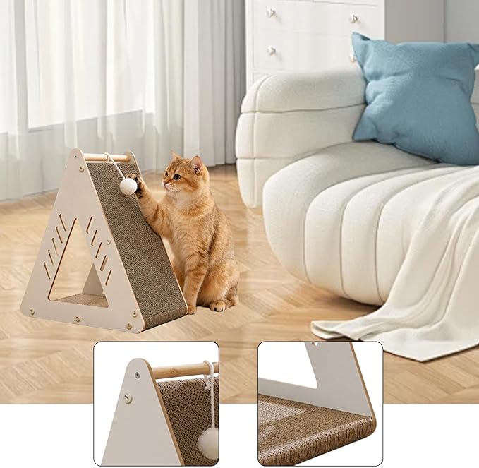 Cat Scratcher Bed Furniture Protector Wear Resistant Cozy Rest and Play Scratch Pad Pet Supplies for Playing Kitty Scratching, Cat Scratcher