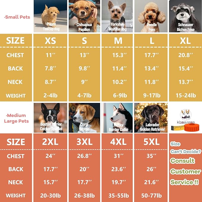 Koneseve Dog Shirts Breathable Cotton Dog Clothes Stretchy T-Shirt for Small Medium Large Dogs Cat Shirt Soft Puppy Outfit Kitten Apparel Pet Pullover Tee Blank Sweatshirt 2-Pack Yellow & Orange 4XL