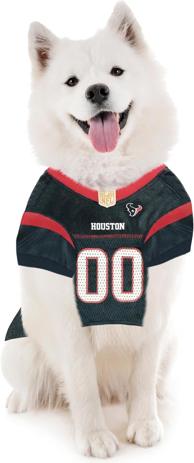 Pets First NFL Houston Texans Dog Jersey, Size XX-Large, Football Shirt Costume for Pet, Dog Sports T-Shirt, NFL Team Clothing for Cats, Licensed Pet Apparel Available in 7 Sizes and 32 Teams