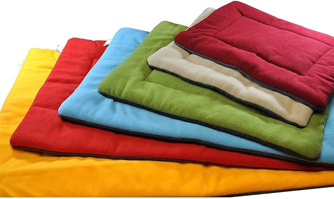 S-Lifeeling Deluxe Bolster Pet Cat Bed Mattress Soft Quilted Comfort Pet Dog Crate Mat and Nap Pad for Cute Animal Catty and Doggy Sleeping Playing Resting