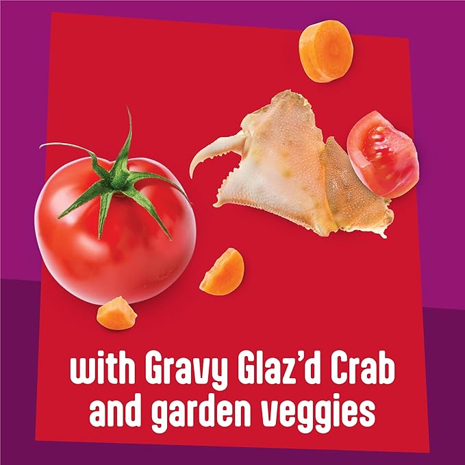 Purina Friskies Glaz’d and Infuz’d with Gravy Glaz’d Crab Flavored Wet Food for Cats - 5.5 Ounce (Pack of 24)