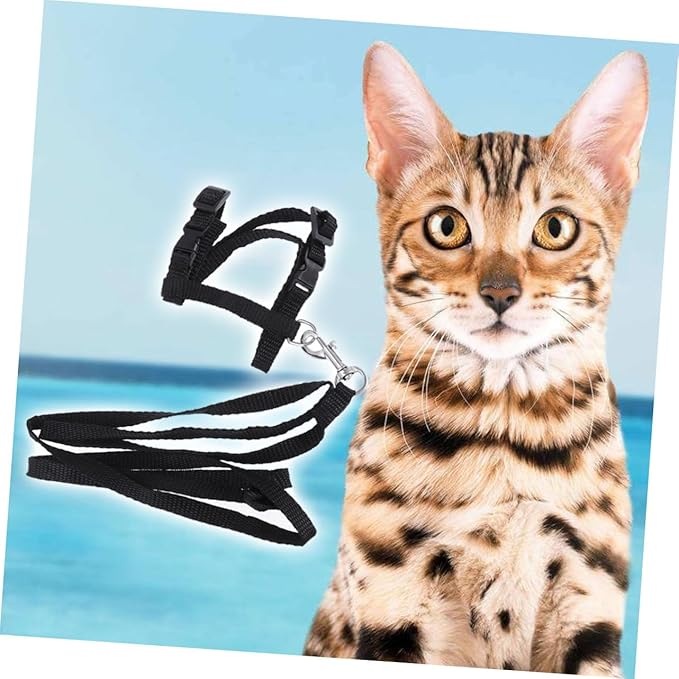Pet Cat Harness Traction Rope Nylon Collar Leash for Kitten Pet Supplies Accessories