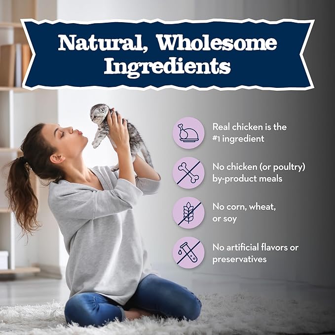 Blue Buffalo Baby Blue Natural Kitten Wet Cat Food, Healthy Growth Formula with DHA, Chicken Recipe Multi-Pack, 3-oz. Cans (6 Count)