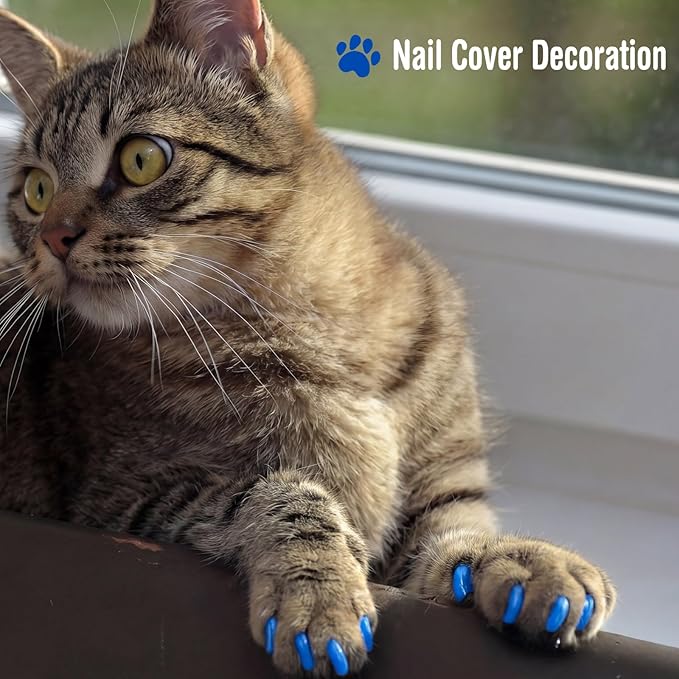 9 Pcs Cat Bathing Bag Set Cat Shower Bag Anti Bite and Scratch for Pet Grooming Washing Brush Comb Muzzle Nail Clipper Nail File Tick Tool (Navy Blue)