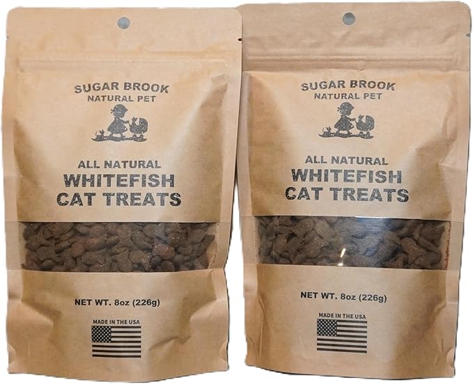 All Natural Whitefish Cat Treats, Made in the USA, 8 oz (2)