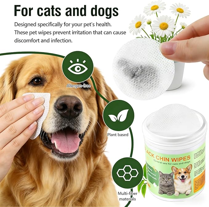 200 pcs Soft Pet Eye Wipes with Aloe Vera Extract, pH-Balanced Gentle Cleansing Wipes for Dogs & Cats, Multi-Use for Eyes,Paws,Ears,Chin Grooming, Suitable for Sensitive Skin