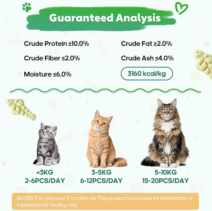13.4 OZ Catnip Cat Treats for Indoor Cats with Cat Grass Hairball Control & Dental Care Natural Chicken Kitten Snacks Crunchy Training Biscuits for Teeth Cleaning