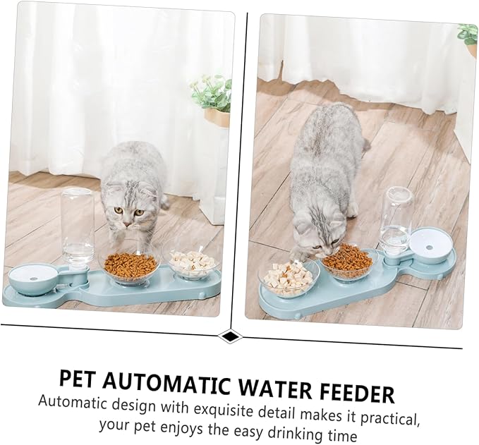 Dual-use Pet Feeder Easy-Clean Automatic Water Feeder Cat Accessory Bowl