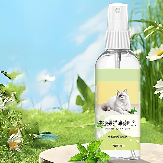 Catnip Spray for Indoor Cats - Attractive Catnip Spray for Cats, Catnip Spray for Cats | Organic Catnip Spray Liquid, 60ml Catnip Spray for Indoor Cats Relieves Stress, Calming, Revives Toys