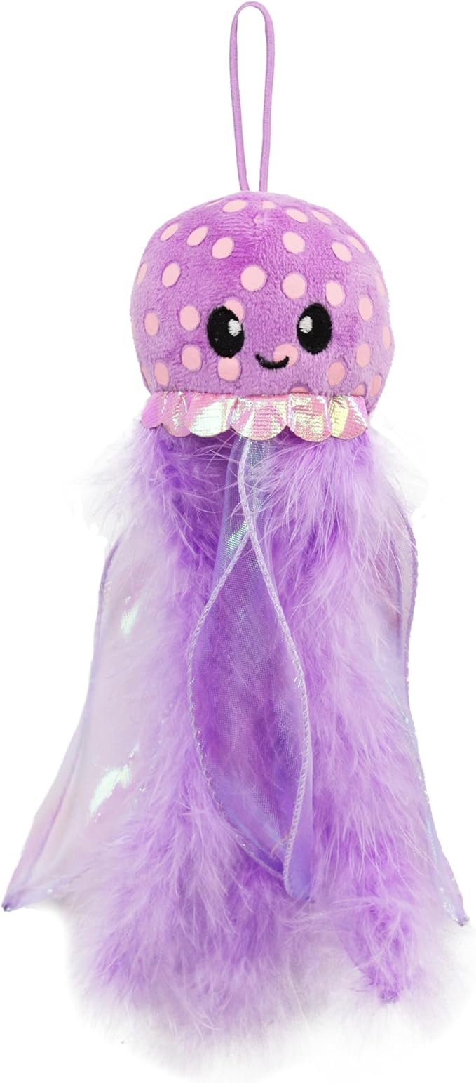 Catstages Glow N' Pounce Octopus Kicker Cat Toy with Catnip, Glows in the Dark, Loop for Wand Attachment