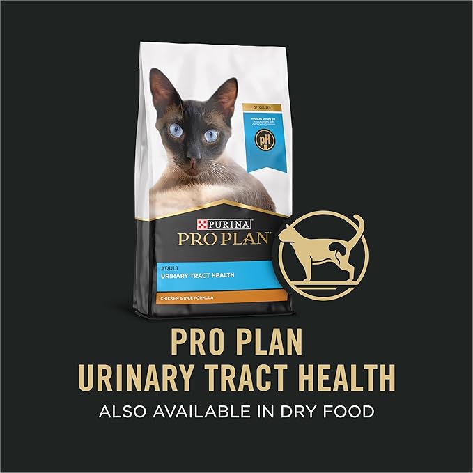 Purina Pro Plan Urinary Tract Wet Cat Food Variety Pack Urinary Tract Health Beef and Chicken Entrees - (Pack of 12) 5.5 oz. Cans