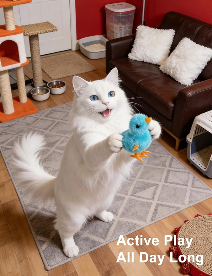 35 Pcs Cat Toys Balls Set for Indoor Cats, Interactive Kitten Toys with Jingle Balls & Catnip to Relieve Boredom, Assorted Pet Play Toys for Kitty (1.5'' - 8.3'')