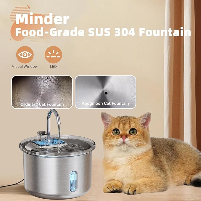 Drinking Fountain Pet Water Dispenser Automatic Watering Feeders Quiet Cats Bowl for Multiple Pet Quiet Automatic Drinking Fountain for Multiple