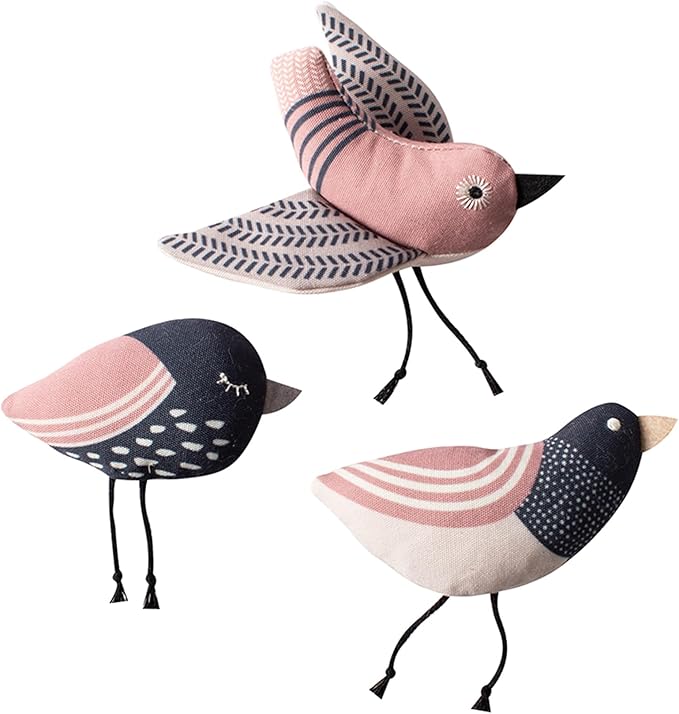 Fringe Studio, Under My Wings, Durable Cotton Canvas Cat Toy, 3PCS Set, PetShop Collection (904029)