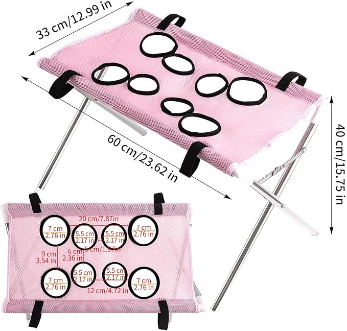 Dog Hammock for Nail Trim | 8-Hole Design Cat Grooming Harness,Kitten Grooming Hanger | for Cats Dogs Kittens Puppies Small Medium Large Breed Indoor Home Hair Cutting Ear Cleaning Teeth Brushing