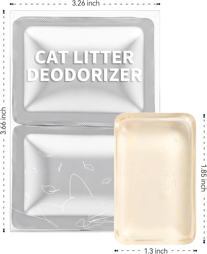 Thereye Cat Litter Box Deodorizer, Compatible with SC06 Automatic Litter Box, Long-lasting Pet Odor Eliminator Gel for Thereye self cleaning litter box, 6PCS