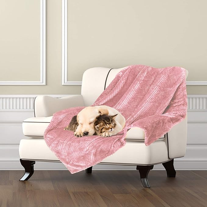Dog Blanket,Soft Fuzzy Blankets for Puppy, Small,Medium,Large,X-Large Premium Fluffy Blankets Plush Fleece Throw Dog Bed, Couch, Sofa, Reversible Travel Warm Covers
