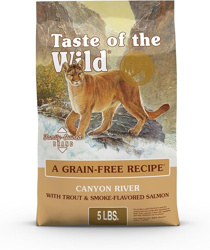 Taste Of The Wild Canyon River Grain-Free Dry Cat Food With Trout & Smoke-Flavored Salmon 5lb