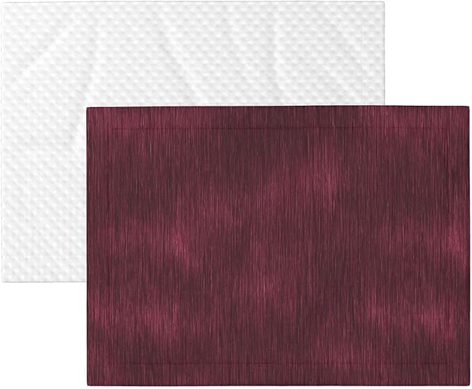 Cat Dog Blanket Burgundy Metal with Subtle Shine Lines Ultra Soft Warming Mat for Indoor Pet Beds Furniture 27.6 X 19.7inch