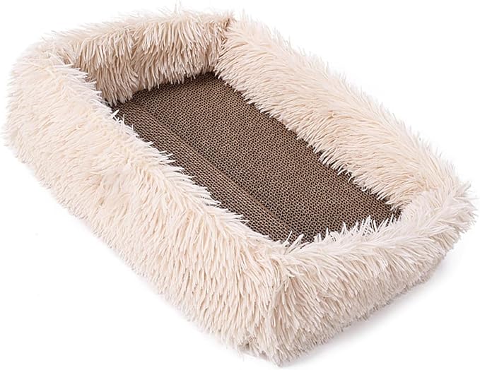 Corrugated Paper Pet Bed for Indoor Cats Easy to Use Furniture for Boredom Home Entertainment AntiScratch Furniture