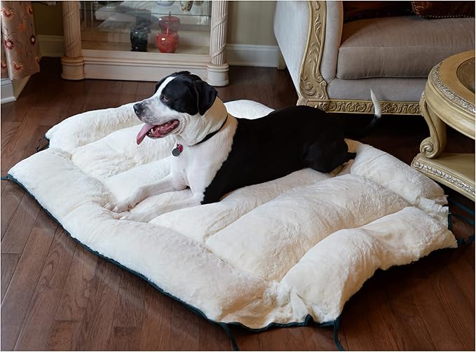 Armarkat Pet Bed 64-Inch by 50-Inch D04HML/MB-Xtra Large, Green & Ivory