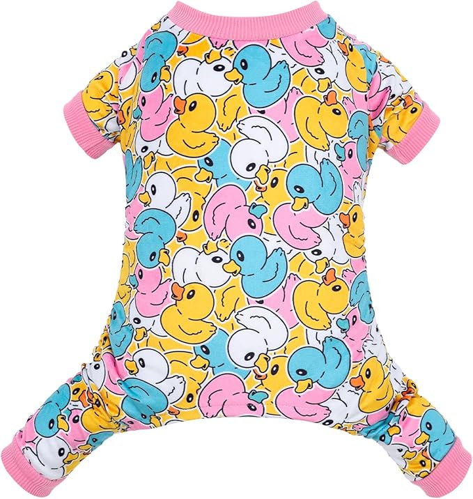 CuteBone Fleece Dog Pajamas Clothes Puppy Jammies Pet Apparel Cat Onesie for Chihuahua Yorkie Frenchies P319S