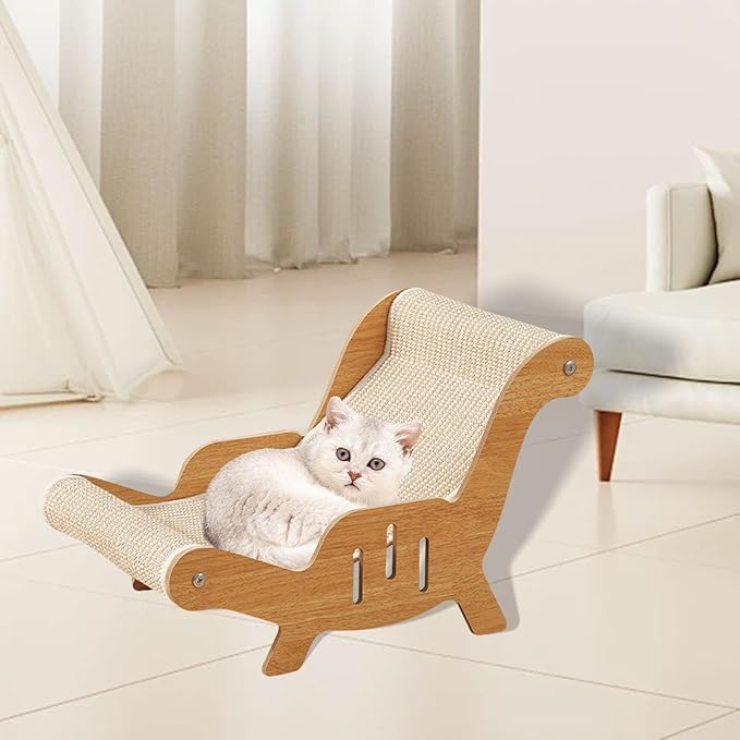 Cat Sisal Lounge Chair Cat Scratching Board Cat Scratcher Cat Furniture Sturdy Cat Couch Bed Pad Cozy for Pet Indoor Cats