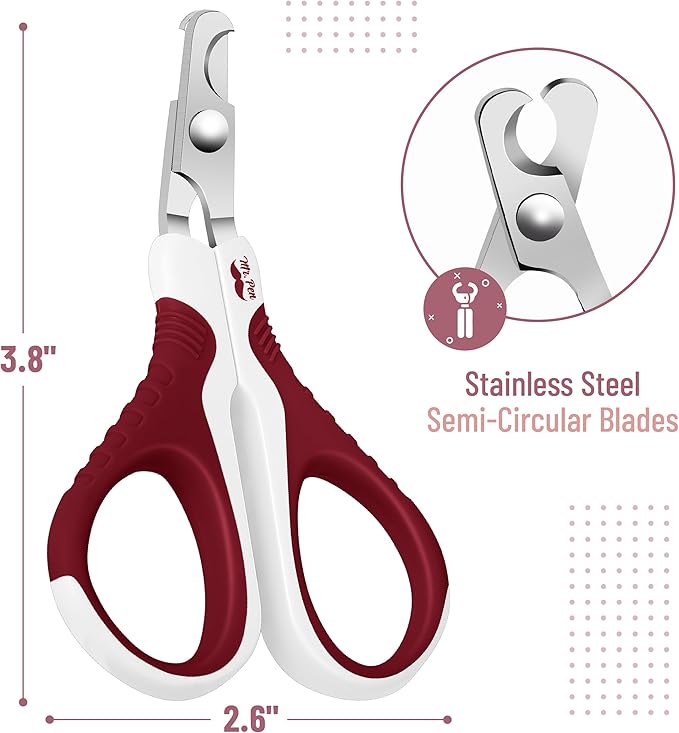 Mr. Pen- Cat Nail Clipper, Stainless Steel, Professional Sharp Cat Claw Trimmer for Small and Medium Cats, Pet Nail Clipper with Sturdy Non Slip Handle