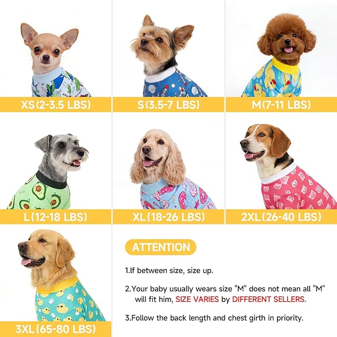 XPUDAC Dog Pajamas Dinosaur Dog Clothes for Small Medium Dogs Boy Girl Stretchy Cozy Pet Onesie with Feet Doggie Jammies Cat Apparel, XS