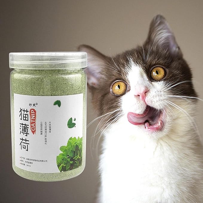 4X Catnip Powder for Cats, Catnip Catnip Dried Leaves Premium Quality Catnip Treats for Cat Toys Happy Kitten Scratcher Post Cat Bed