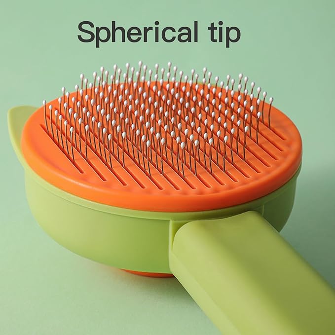 Premium Universal Pet Grooming Brush with Stainless Steel Pins Ideal for All Breeds Long Short Haired Cat and Dog,Ergonomic All-in-One Reduces Tanglesand PromotesHealthy Coat with Gentle (Blue)