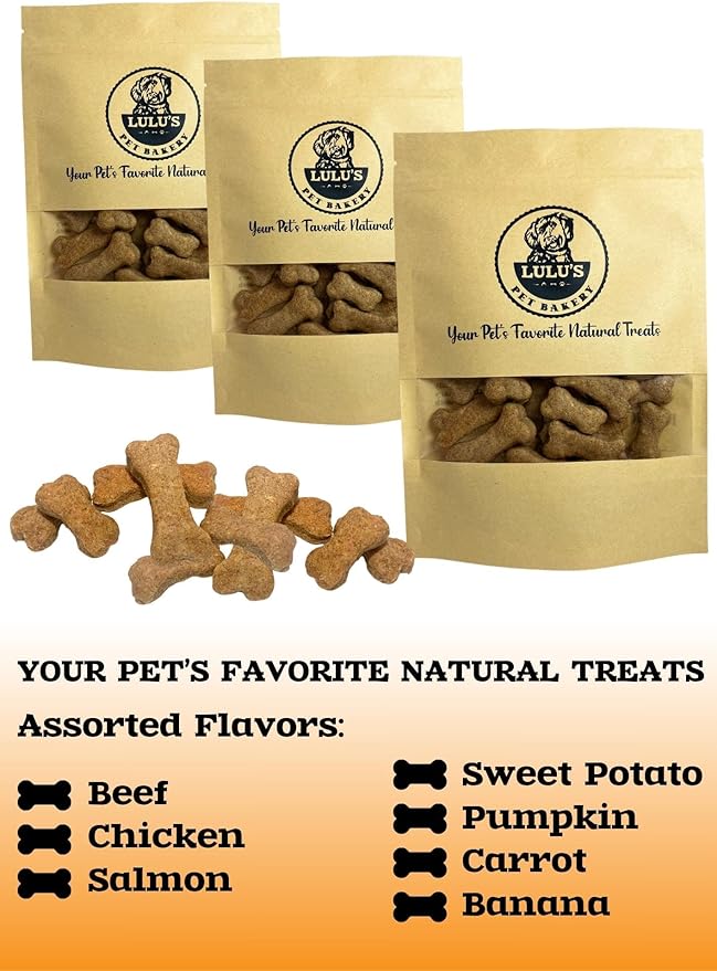 Lulu's Pet Bakery - All-Natural Pet Treats - Human Grade - Made in USA (5oz, Sweet Potato)