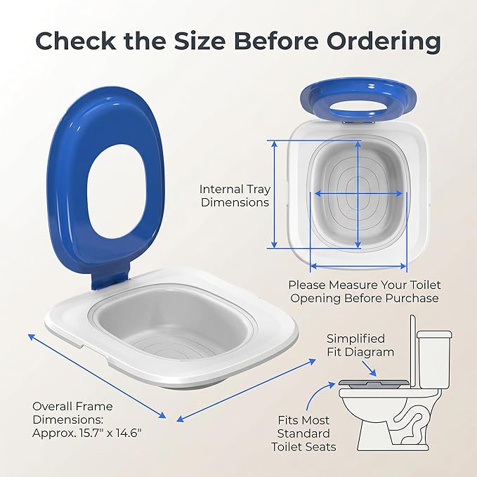 Reusable Cat Toilet Training System,Cat Toilet Trainer with 5 Removable Training Components,Easy Clean ABS Cat Training Seat with Stable Outer Frame,Fits Most Standard Toilet Seats,Gray