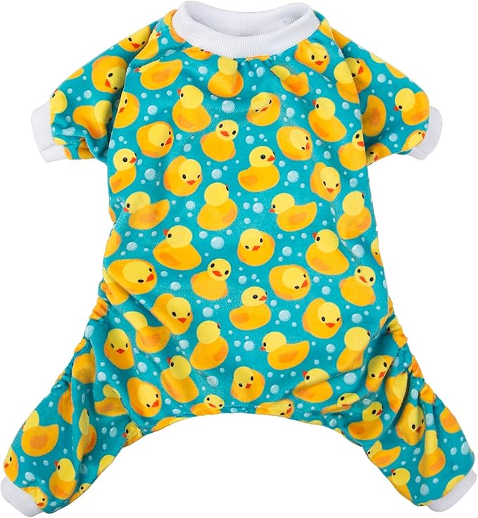 CuteBone Dog Halloween Pajamas Puppy Onesies Small Dogs Soft Pjs Coat Cat Apparel Comfy Pet Christmas Clothes Outfit Doggie Bodysuit P50XS
