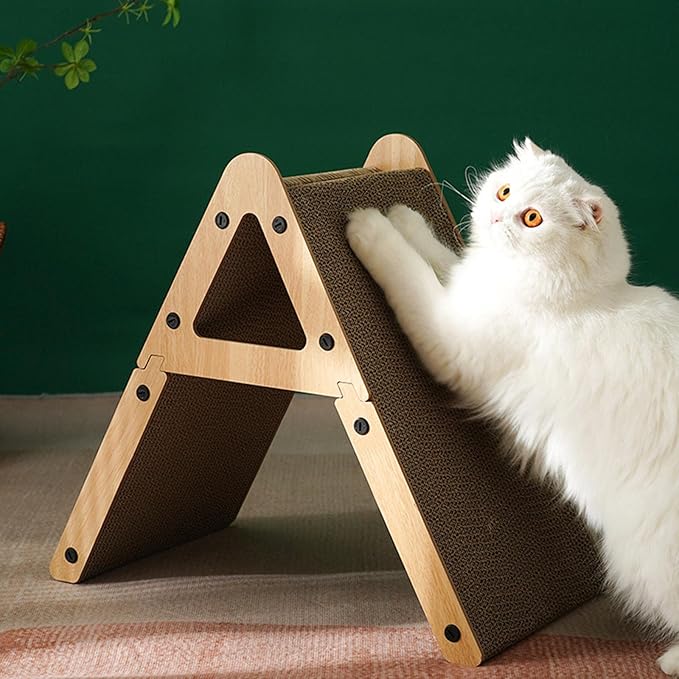 Baoblaze Vertical Cat Scratcher Cat Scratching Bed Corrugated Paper Furniture Protector Cardboard Suitable for Indoor Cats Kittens