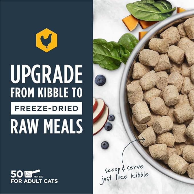 Instinct Raw Meals Freeze-Dried Chicken Cat Food, 25 oz. Bag