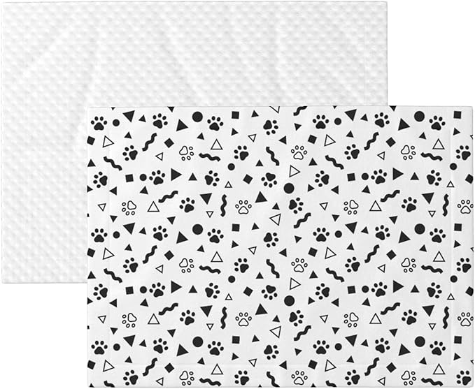 Pet Blanket,Warming Ultra Soft Warming Mat for Indoor Pet Beds & Furniture Reversible Blanket Machine Washable 27.6 * 19.7Inch,Animal Footprints Pattern
