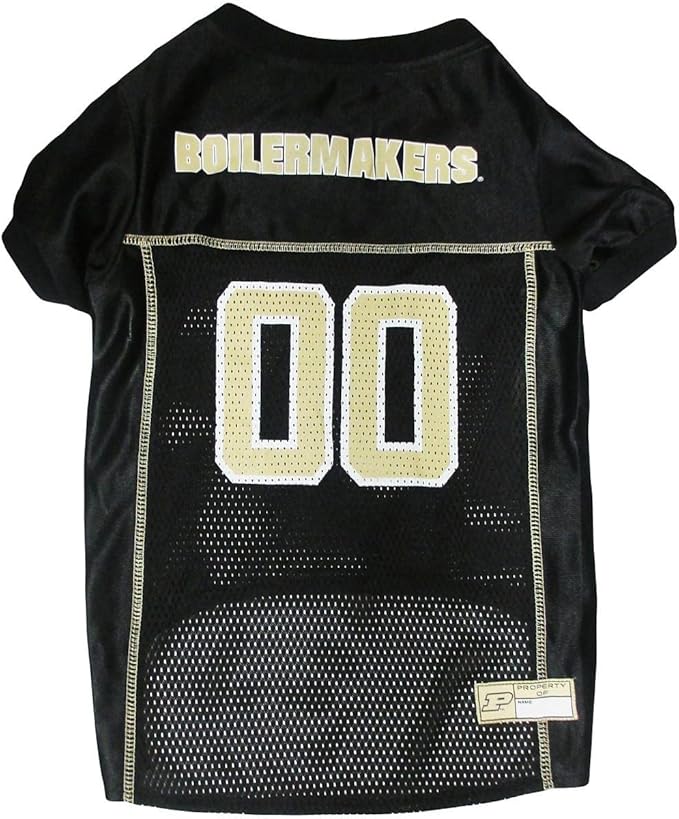 Pets First NCAA College Purdue Boilermakers Mesh Jersey for DOGS & CATS, Small.Licensed Dog Jersey with your Favorite Football/Basketball College Team