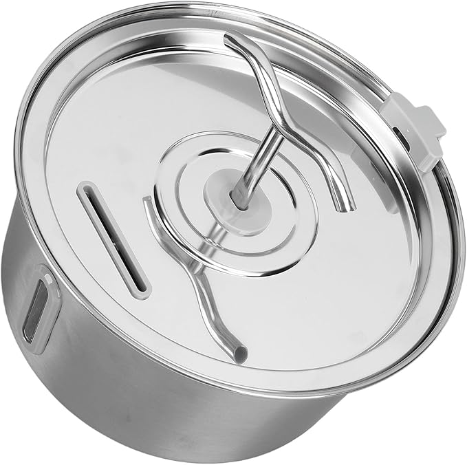 Cat Water Fountain, 3.2l Stainless Steel Dual Spout Pet Water Dispenser with Window, Automatic Circulation Dog Drinking Feeding Supplies