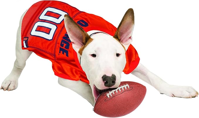 Pets First NCAA College Syracuse Orange Mesh Jersey for DOGS & CATS, Medium. Licensed Dog Jersey with your Favorite Football/Basketball College Team