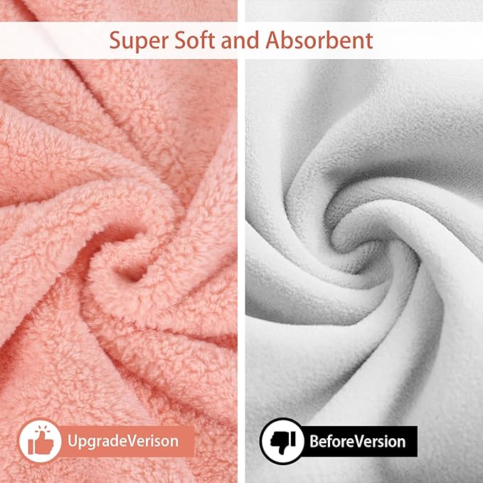Pet Bathrobe Towel Dog Cat Drying Coat Super Absorbent Cute Dogs Bath Towel Hooded Robe Adjustable Collar & Belly Strap for XSmall to XLarge Pets (Coralpink, Small)