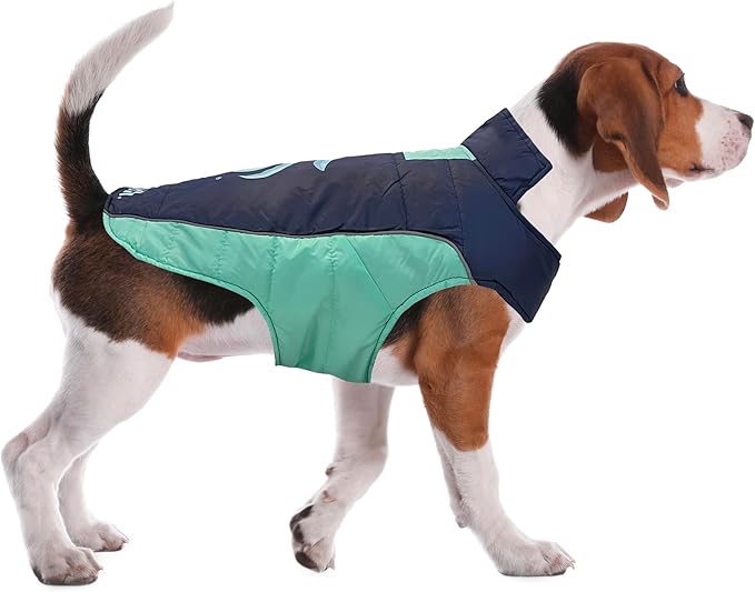 Pets First NHL Seattle Kraken Puffer Vest for Dogs & Cats, Size Small.Warm, Cozy, and Waterproof Dog Coat, for Small and Large Dogs/Cats. Best NHL Licensed PET Warming Sports Jacket